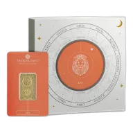 Zodiac Leo 5g Gold Bullion Minted Bar With Gift Box