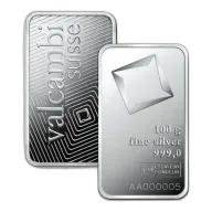 100 Gram Minted Valcambi Silver