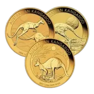 Australian Kangaroo / Nugget Gold Coin 1/4 oz - Random Year