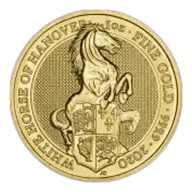 2020 Queen's Beasts White Horse of Hanover 1 oz Gold Bullion Coin