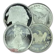 1oz Silver Round (Assorted Brands and Designs)