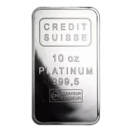 Pre-Owned 10 oz Credit Suisse Platinum Bar