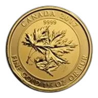 2017 Canada 1.5 oz Gold $150 Megaleaf BU (Damaged)