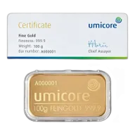 100g Gold Bar | Umicore