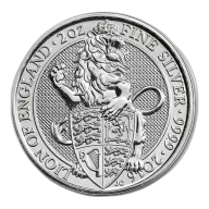 2016 Great Britain 2 oz Silver Queen's Beasts The Lion