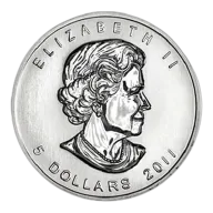2011 Silver Maple Leaf 1 oz Uncirculated