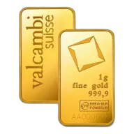 1 Gram .9999 Valcambi GoldBar