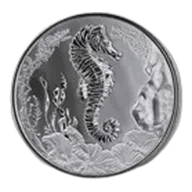 1 oz Samoa Seahorse Silver Coin