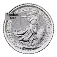 Any Year 1/10oz British Silver Britannia