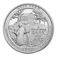 2020 5 oz Silver ATB Weir Farm National Historic Site, CT