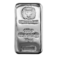 Germania Mint 10oz Silver Bullion Cast Bar