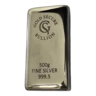 500 g Goldsecure Cast Silver Bar 999.5