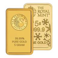 Secondary Market 5 Gram Gold Bar (Out of Plastic)
