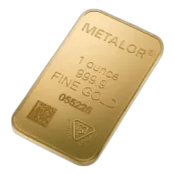 1 ounce Metalor Gold Bar