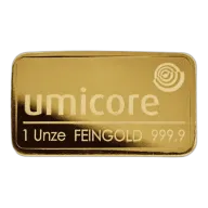 1 ounce Umicore Gold Bar