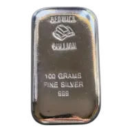 Berwick Bullion 100g .999 Fine Silver Cast Bar