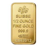1/2oz PAMP Lady Fortuna Gold Minted Bar