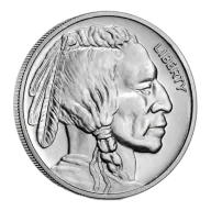 SilverTowne Buffalo / Indian Head Silver Bullion Round - 1oz