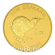 1 oz 99.99% Gold NZ Kiwi Round