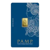1 gram Gold PAMP Bar