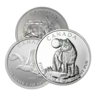1 oz Royal Canadian Mint Silver Coins - Random Design