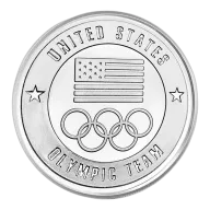 1-oz U.S. Olympic Team .999 Fine Silver Round
