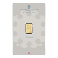 1 Gram Royal Mint Gold Britannia Bar (New In Assay)