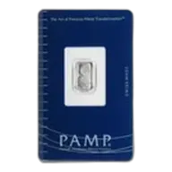 1 gram Platinum Bar - PAMP Suisse Lady Fortuna (In Assay)
