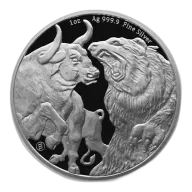 2022 Tokelau 1 oz Silver $5 Bull & Bear