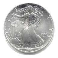 1995 1 oz American Silver Eagle BU