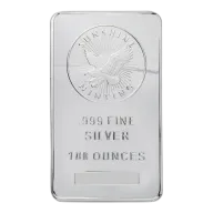 100 oz Sunshine Silver Bar (New, MintMark SI)
