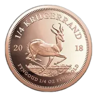 1/4 oz South African Mint Krugerrand Gold Coin