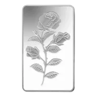 100g PAMP Silver Bar - Rosa