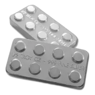 1/2 oz .999 Fine Silver - Monarch Building Block Bar - Half 2x4
