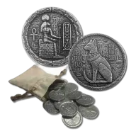 1/2 oz .999 Fine Silver Round - Ultra High Relief Egyptian - Cat Goddess Bastet