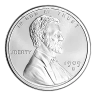 2 oz Golden State Mint Silver Round Lincoln Cent Design .999 Fine