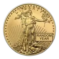 1/2 oz American Gold Eagle Coin BU (Random Year)