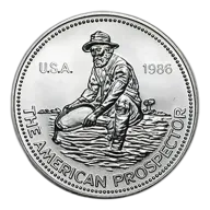 1 Oz Silver Round - Engelhard Prospector