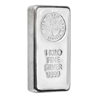 The Perth Mint 1 Kilo Silver Cast Bar