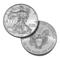 1 oz .999 Fine Silver Coin - U.S. Mint Eagle (Mixed Dates, Imperfect)