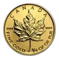 2013 Canada 1/4 oz Gold Maple Leaf BU