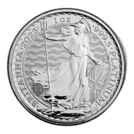 1 oz Platinum Britannia: .9995 Pure UK Platinum Coin