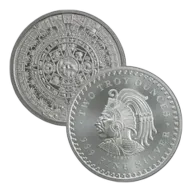 2 oz Aztec Calendar Silver Round