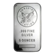 Sunshine Mint 5oz Silver Bar