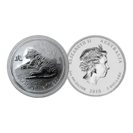 2010 Australian Year of the Tiger 1 oz Silver 99.9%*
