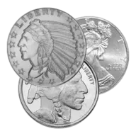 1/10 oz Silver Rounds - Design Our Choice