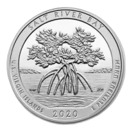 2020 Salt River Bay National Historical Park ATB 5 oz Silver Coin - America The Beautiful