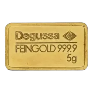 5g Gold Bar Degussa - Pre-Owned