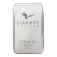 Liberty Bullion Minted Silver Bar 5oz