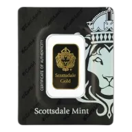 Scottsdale 10g Lion Gold Bar Argor Heraeus